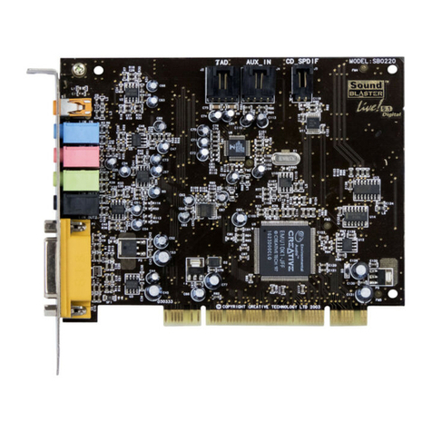 Creative EMU10K1 - Sound Blaster Live! Value User manual