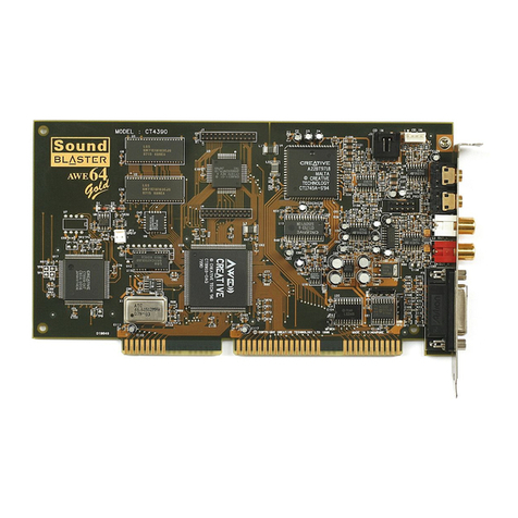 Creative AWE64 - Value Sound Card User manual Creative AWE64 - Value Sound Card User manual