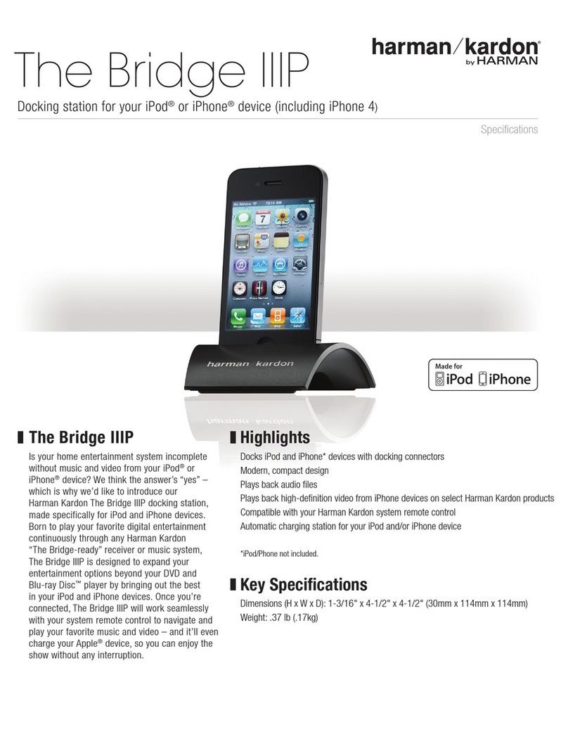 Harman Kardon The Bridge IIIP Product information Harman Kardon The Bridge IIIP Product information