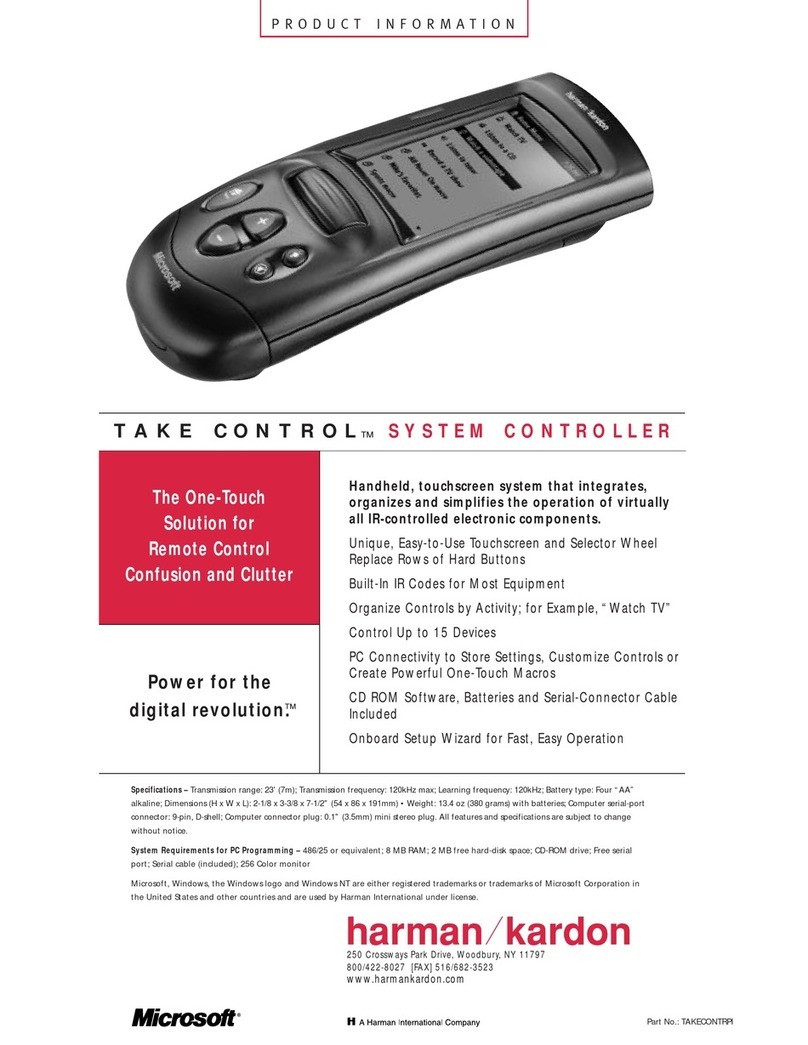 Harman Kardon Take Control TC1000 User manual