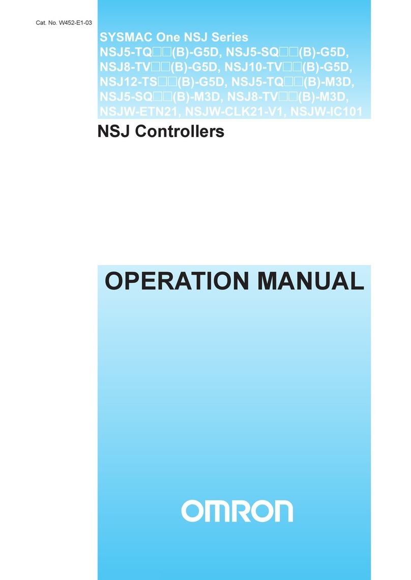 Omron NSJ CONTROLLERS - 03-2008 Operation manual