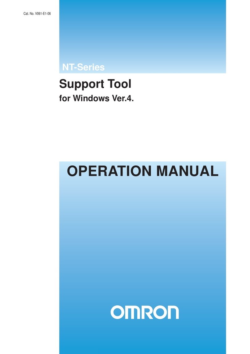 Omron NT-SERIES - SUPPORT TOOL FOR WINDOWS V4 User manual