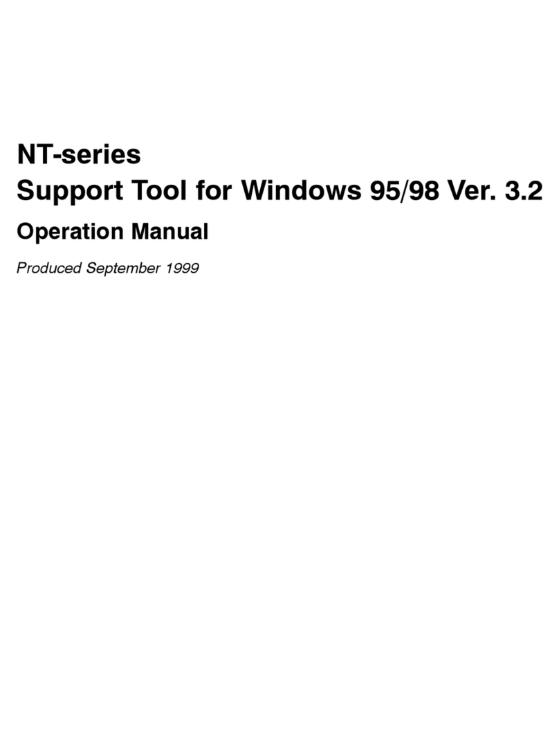 Omron NT - SUPPORT TOOL FOR WINDOWS 95-98 V3.2 User manual
