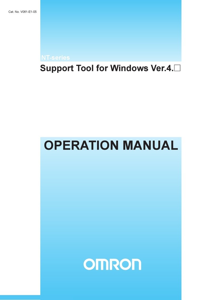 Omron NT - SUPPORT TOOL FOR WINDOWS V4 User manual