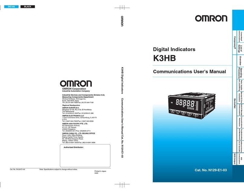 Omron K3HB manual
