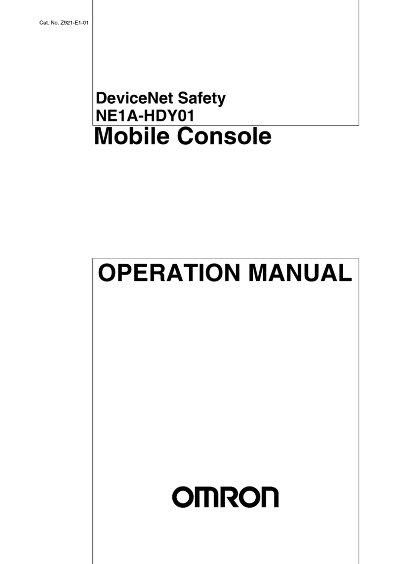 Omron DeviceNet Safety NE1A-HDY01 Operation manual