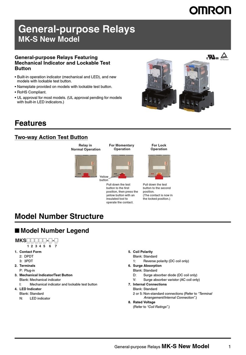 Omron MK-S - 2 User manual Omron MK-S - 2 User manual
