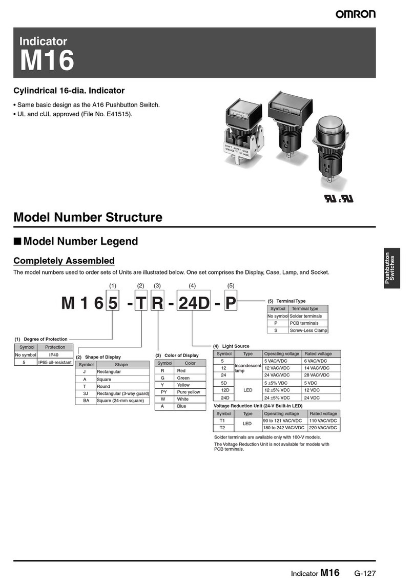 Omron M16 - User manual