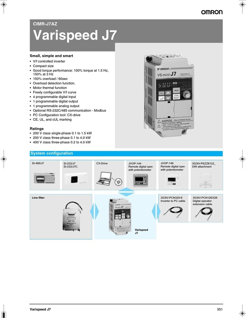 Omron VARISPEED J7 - Quick guide Omron VARISPEED J7 - Quick guide