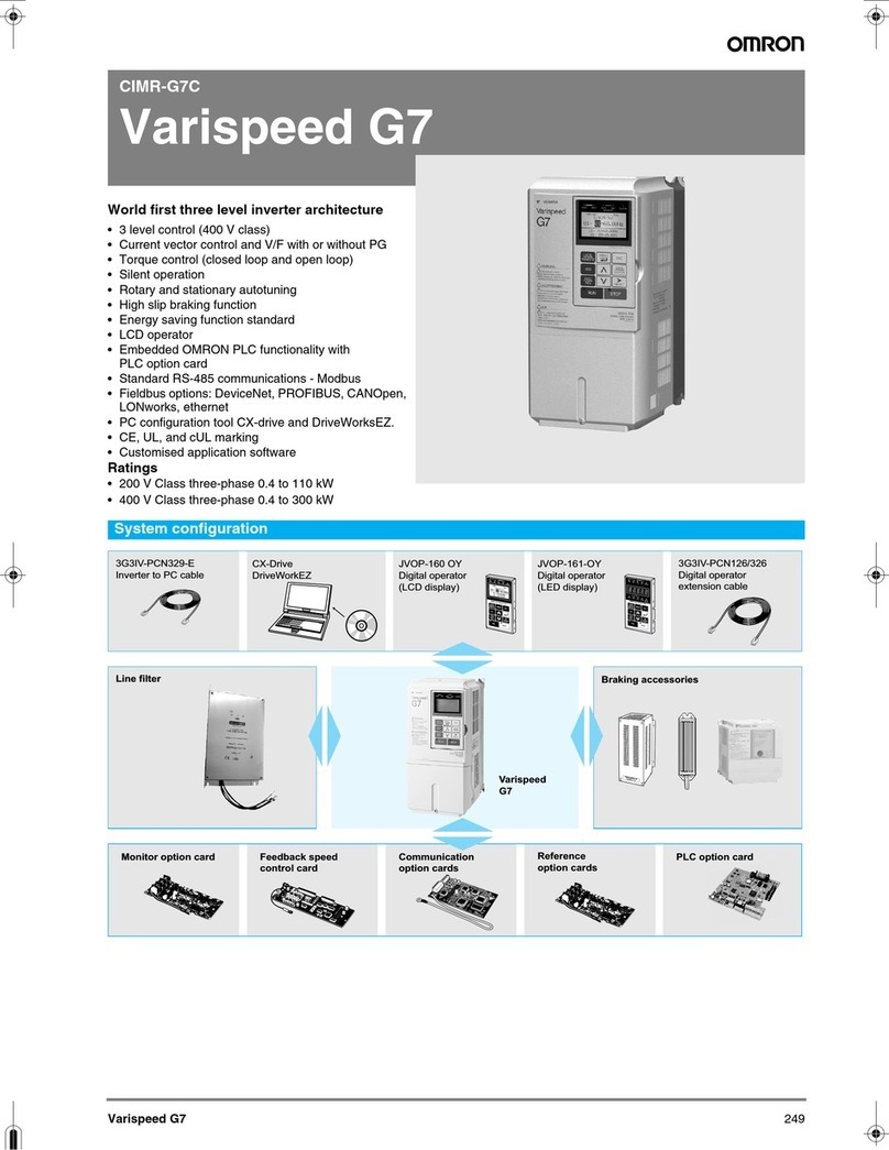 Omron VARISPEED G7 - User manual