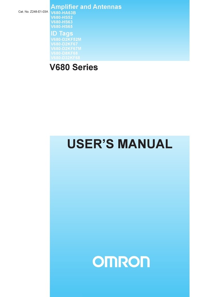 Omron V680 - 2 User manual Omron V680 - 2 User manual