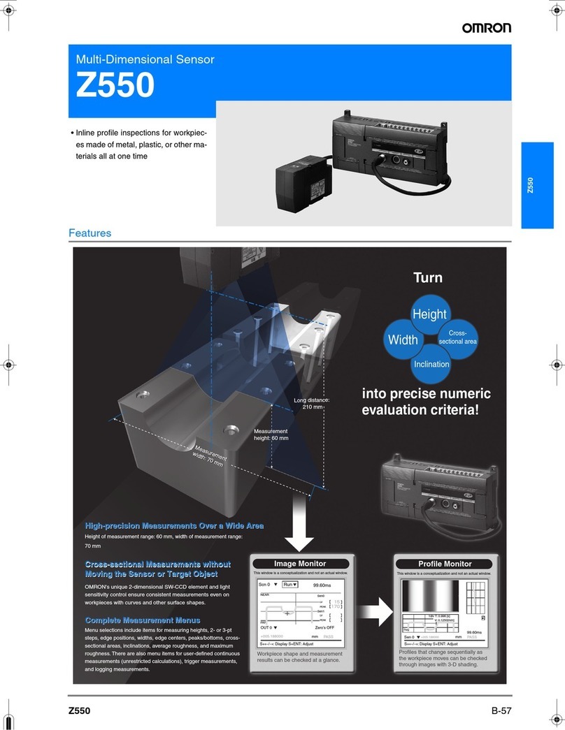 Omron Z550 User manual