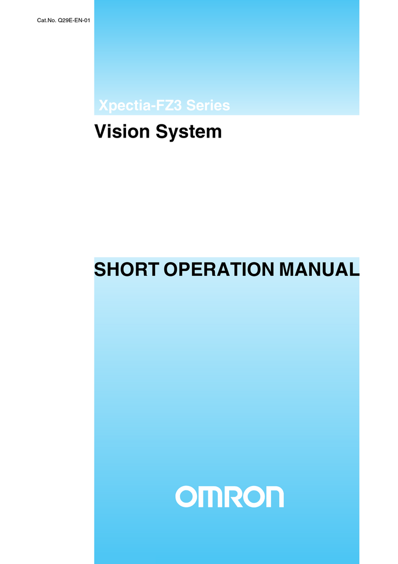 Omron Xpectia-FZ3 Series User manual