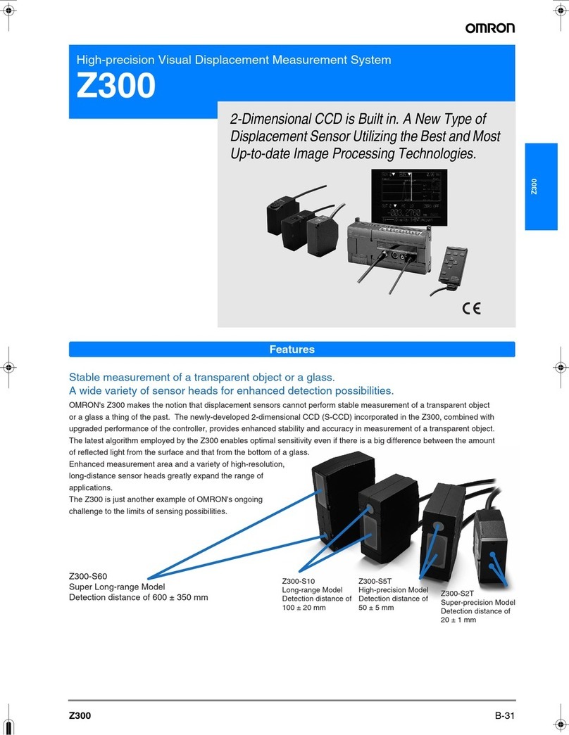 Omron Z300 User manual