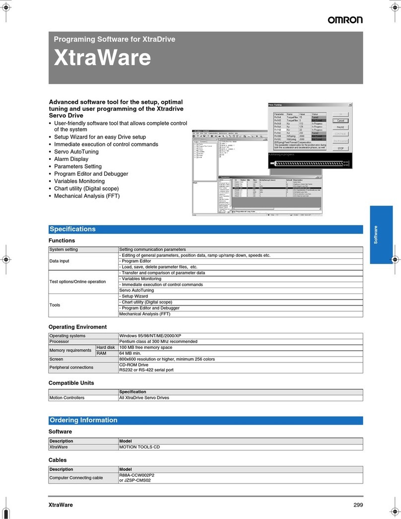 Omron XTRAWARE User manual