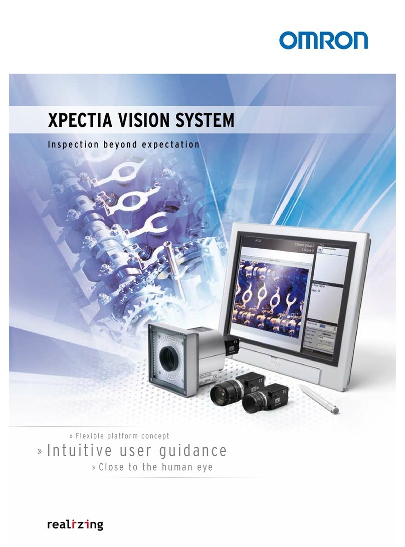 Omron XPECTIA VISION SYSTEM User manual