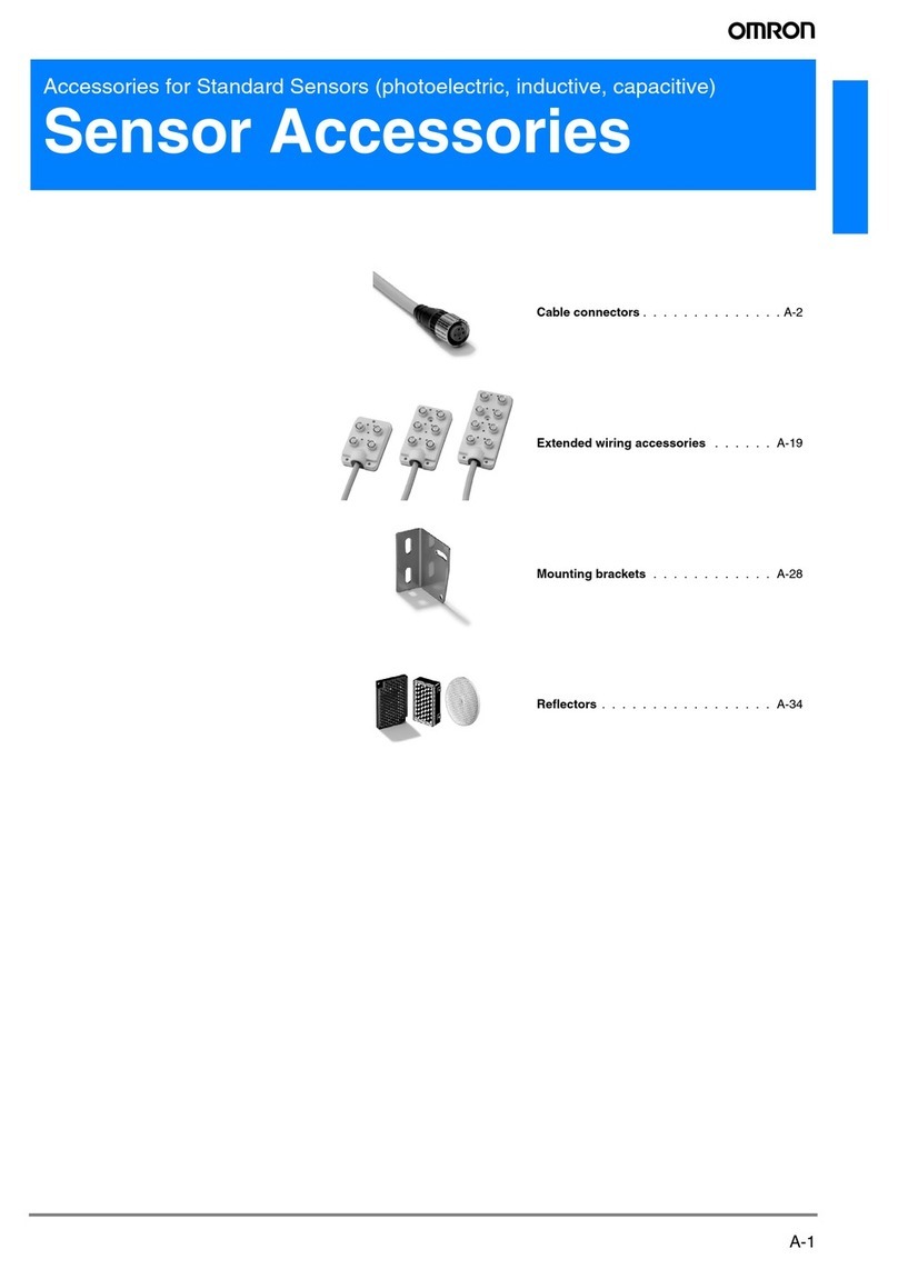 Omron SENSOR ACCESSORIES User manual Omron SENSOR ACCESSORIES User manual