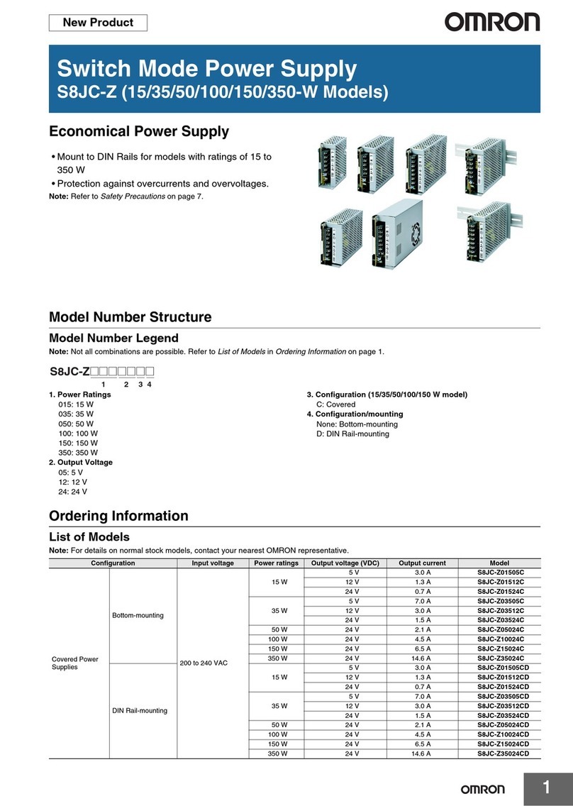 Omron S8JC-Z - User manual