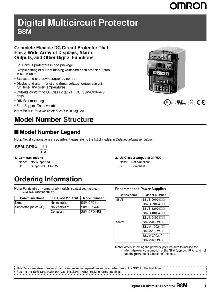 Omron S8M product manual