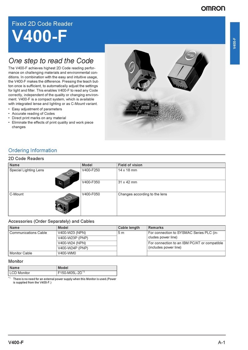 Omron V400-F User manual