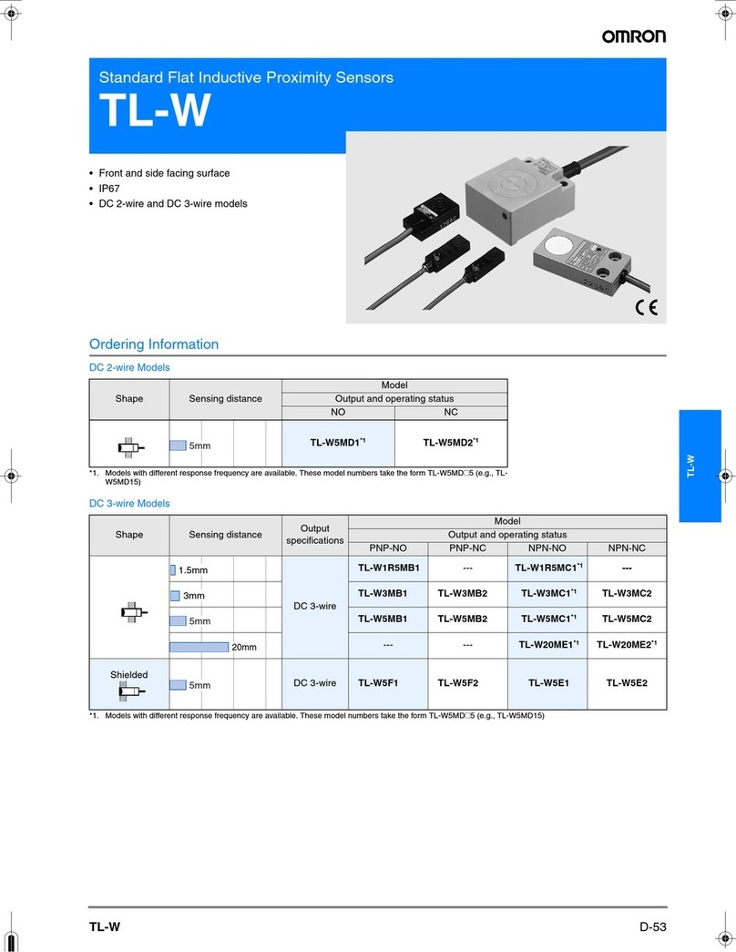 Omron TL-W User manual