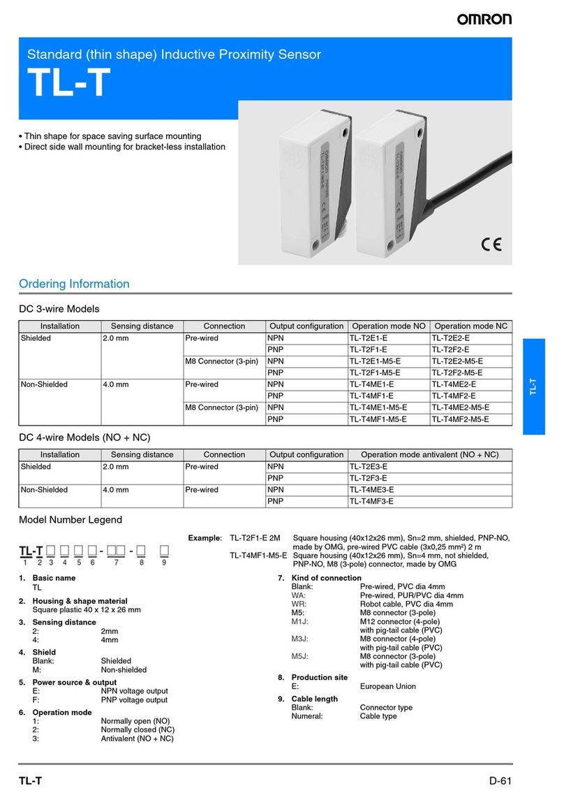 Omron TL-T User manual Omron TL-T User manual