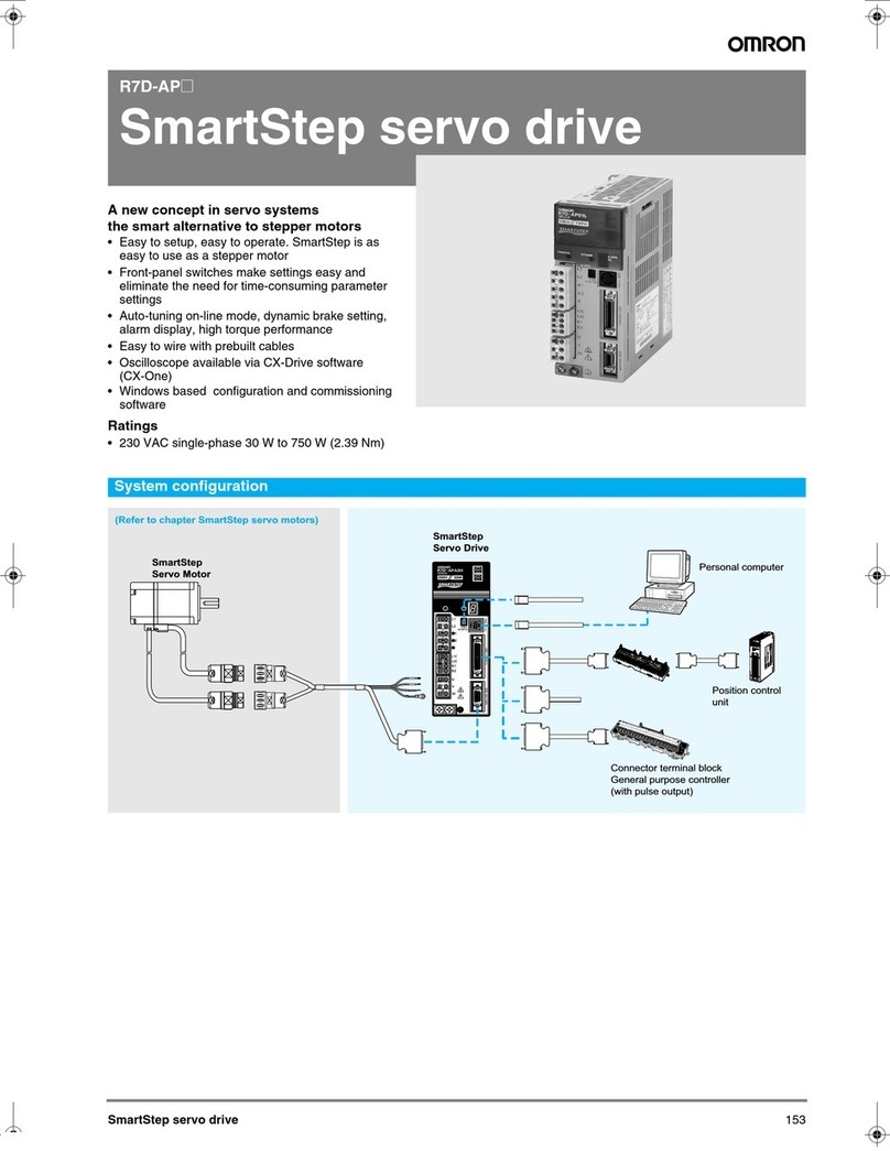 Omron SMARTSTEP SERVO DRIVE Quick guide
