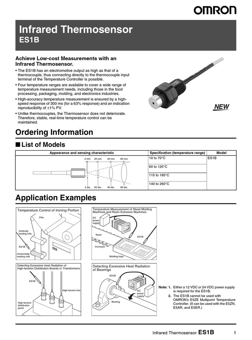 Omron ES1B - DATASHEET 1 User manual