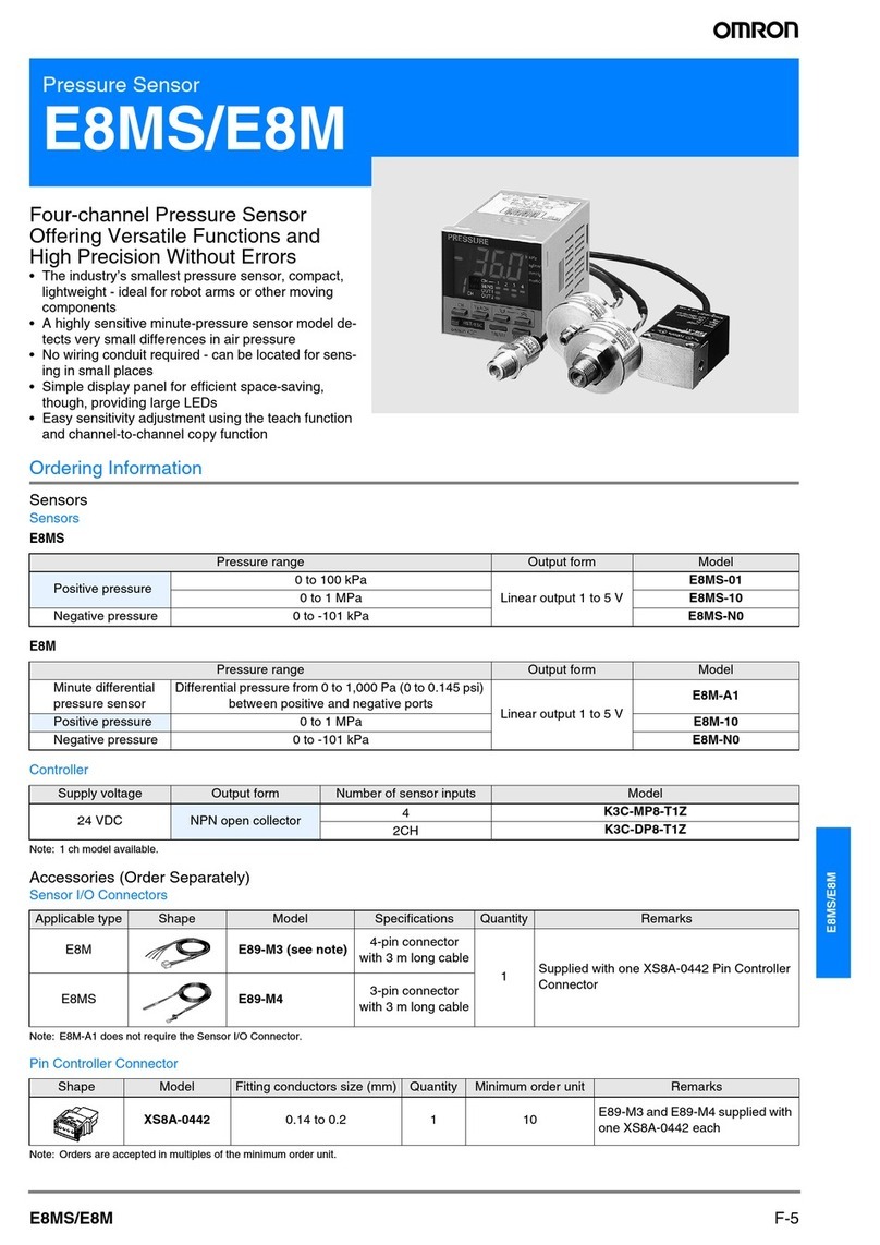 Omron E8M - User manual Omron E8M - User manual