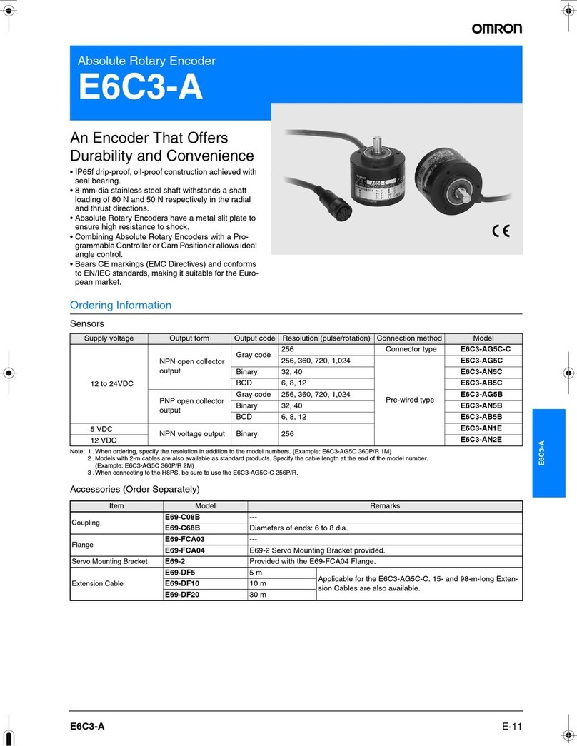 Omron E6C3-A datasheet