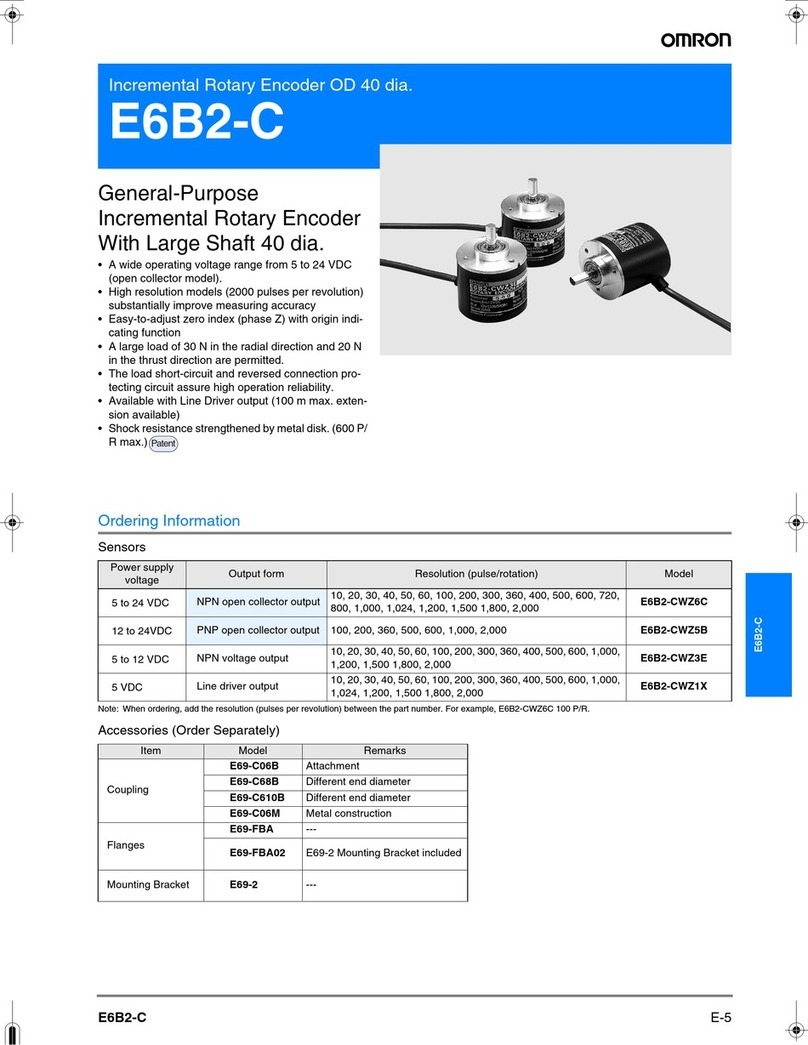 Omron E6B2-C User manual