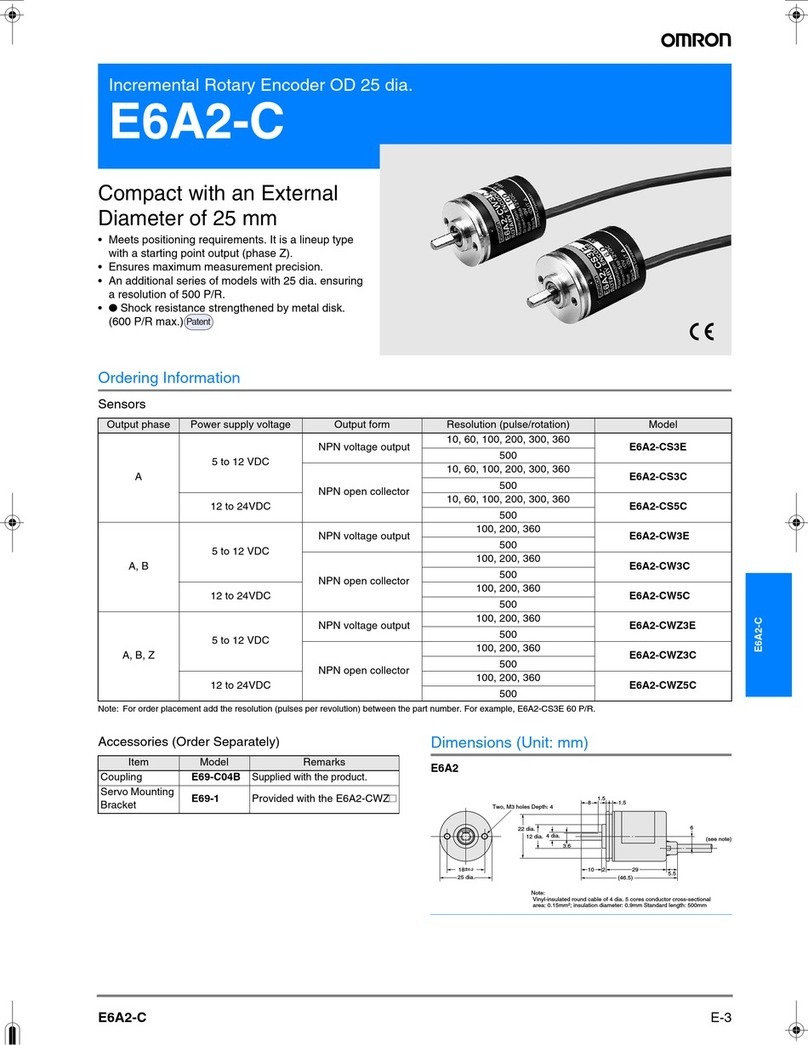 Omron E6A2-C datasheet