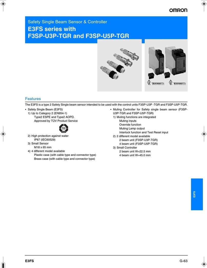 Omron F3SP-U3P-TGR datasheet