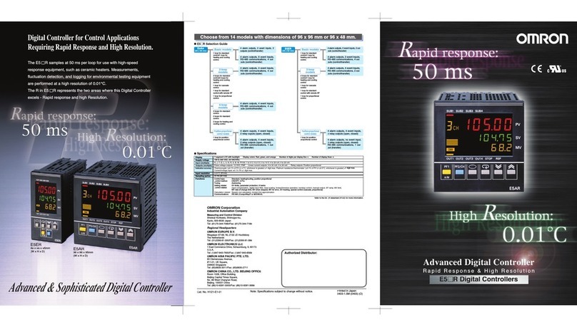 Omron E5 R User manual