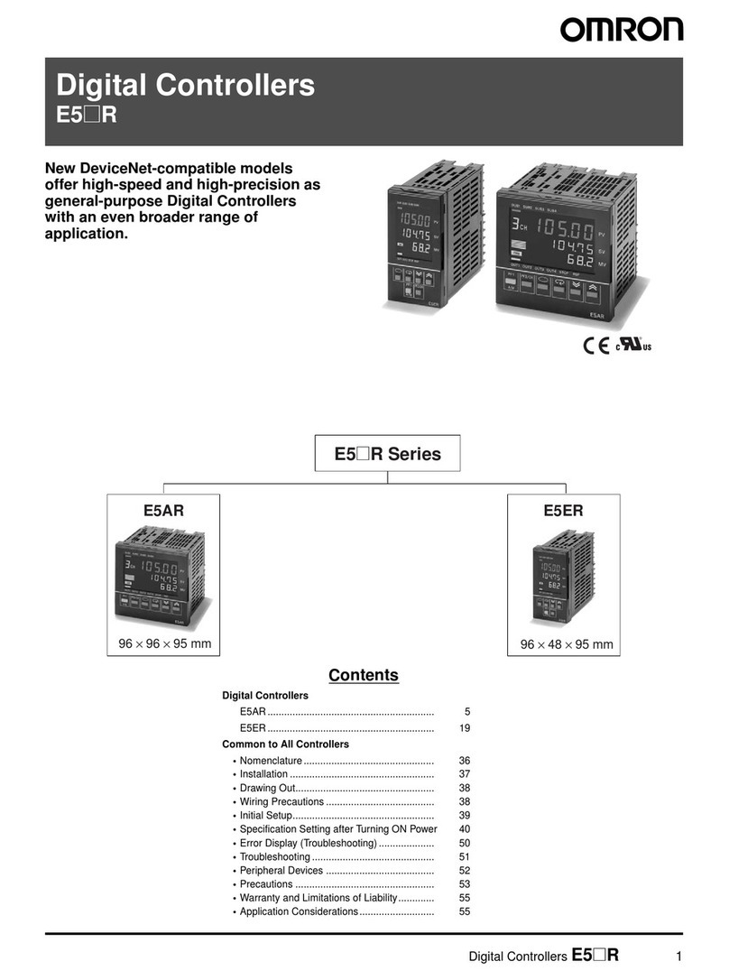 Omron E5 R User manual