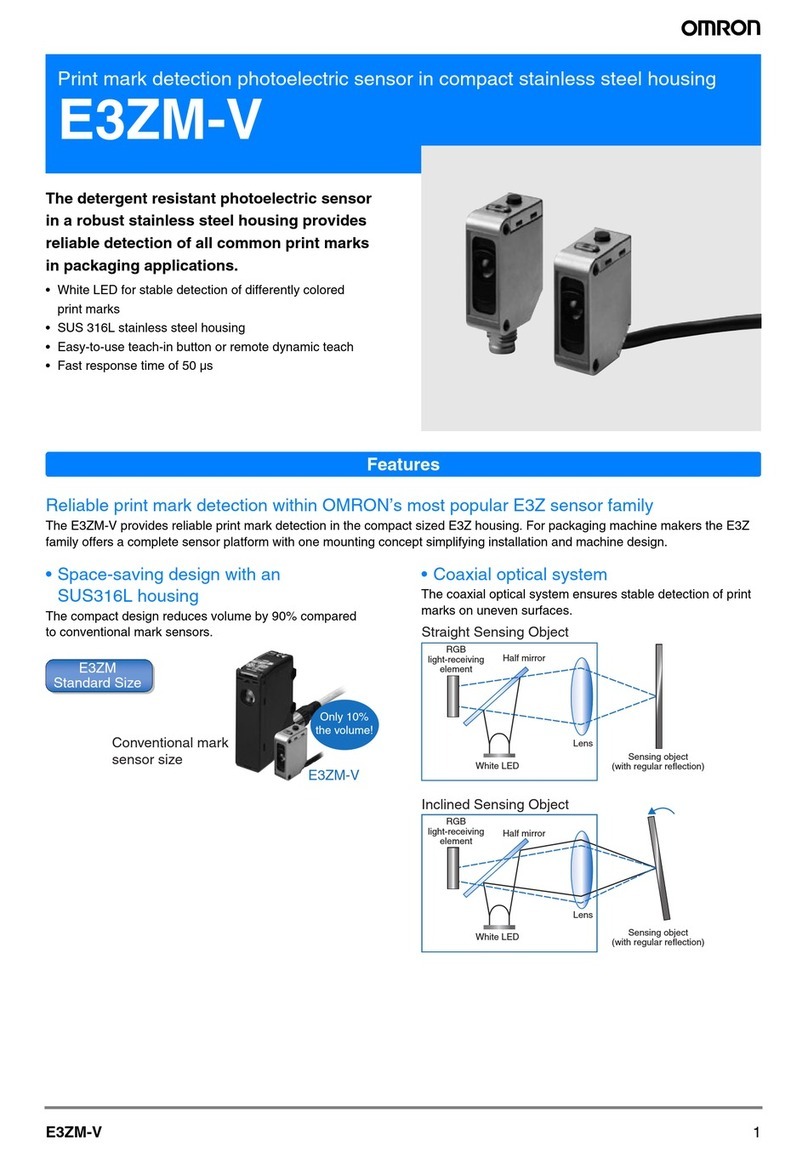 Omron E3ZM-V series User manual
