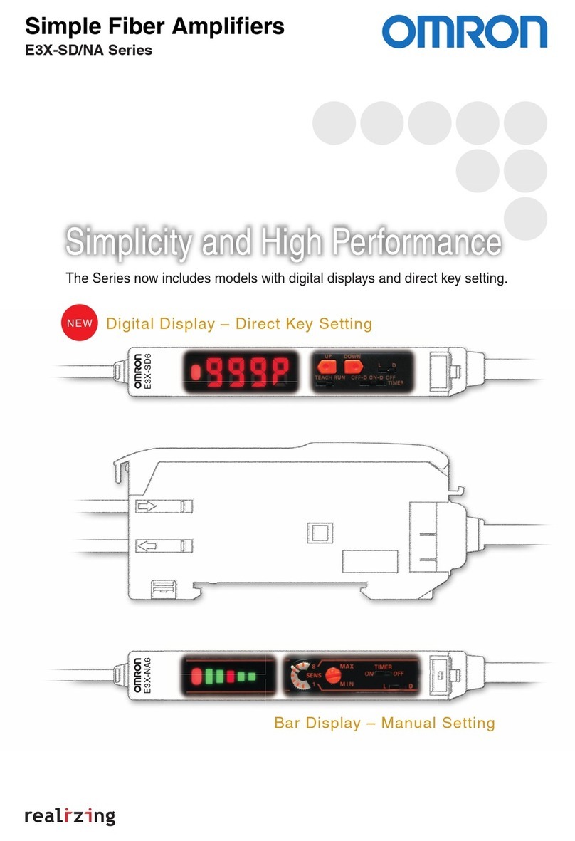 Omron E3X-SD Series User manual