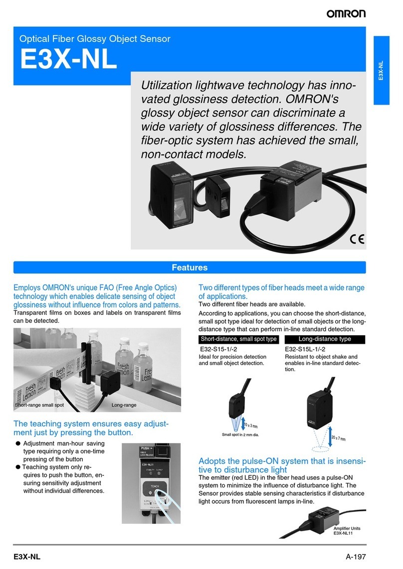 Omron E3X-NL - User manual