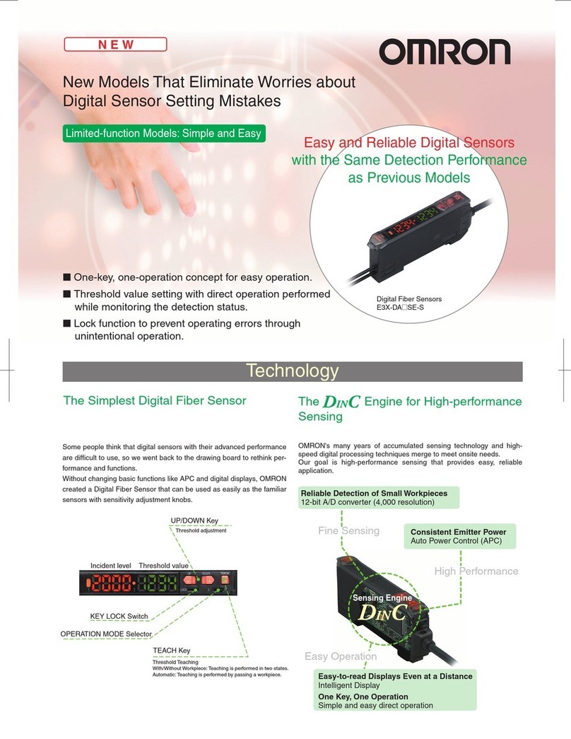 Omron E3X-DA-SE-S User manual