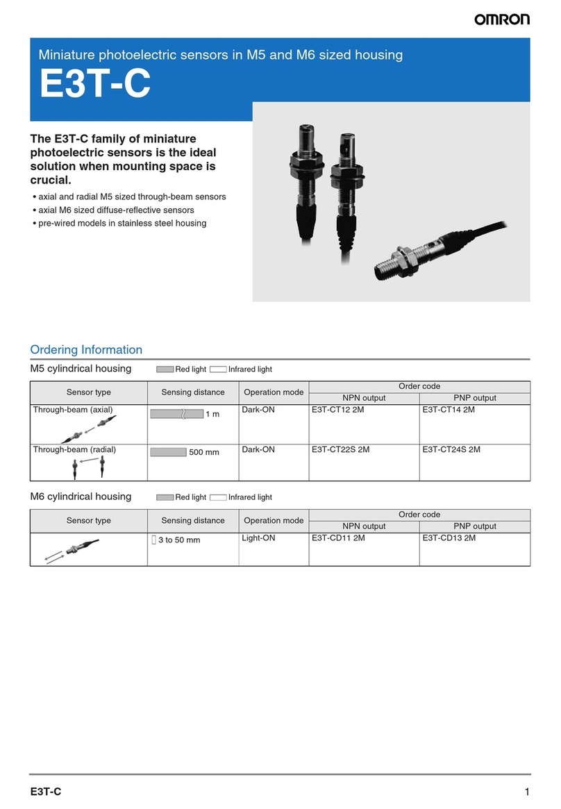 Omron E3T-C User manual Omron E3T-C User manual