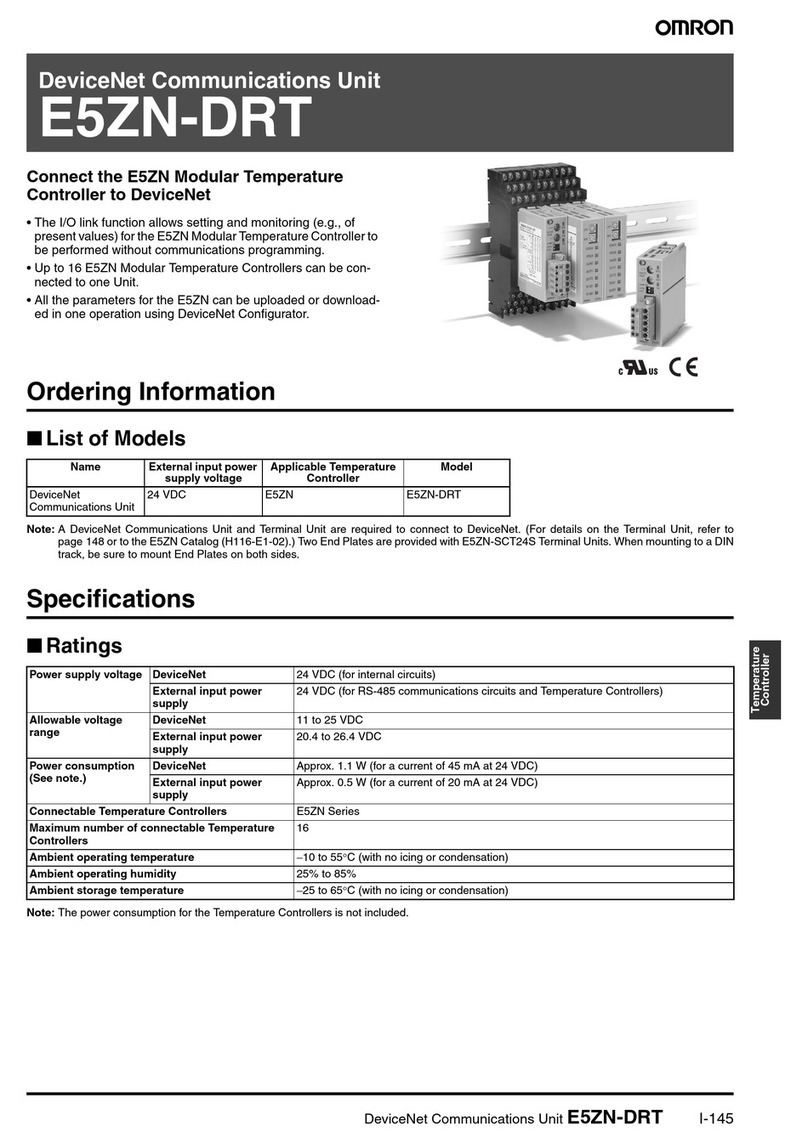 Omron E5ZN-DRT User manual