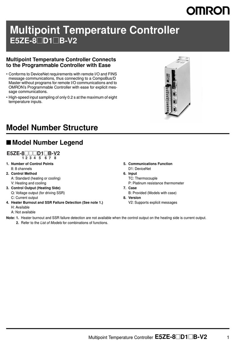 Omron E5ZE-8 D1 B-V2 User manual