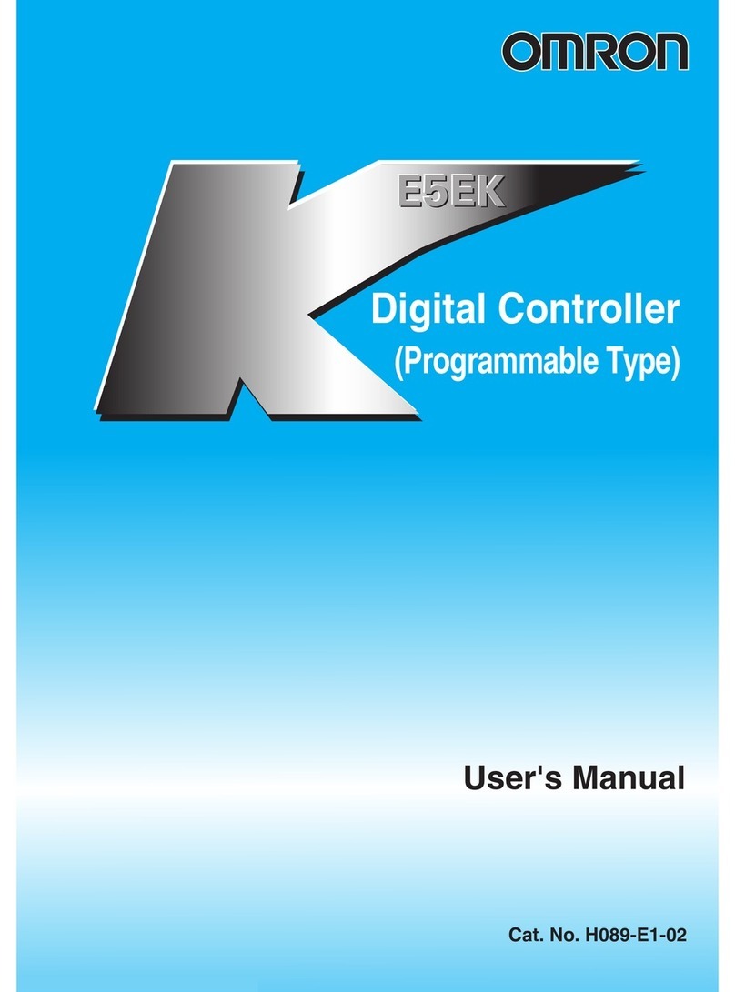 Omron E5EK PROGRAMMABLE TYPE User manual