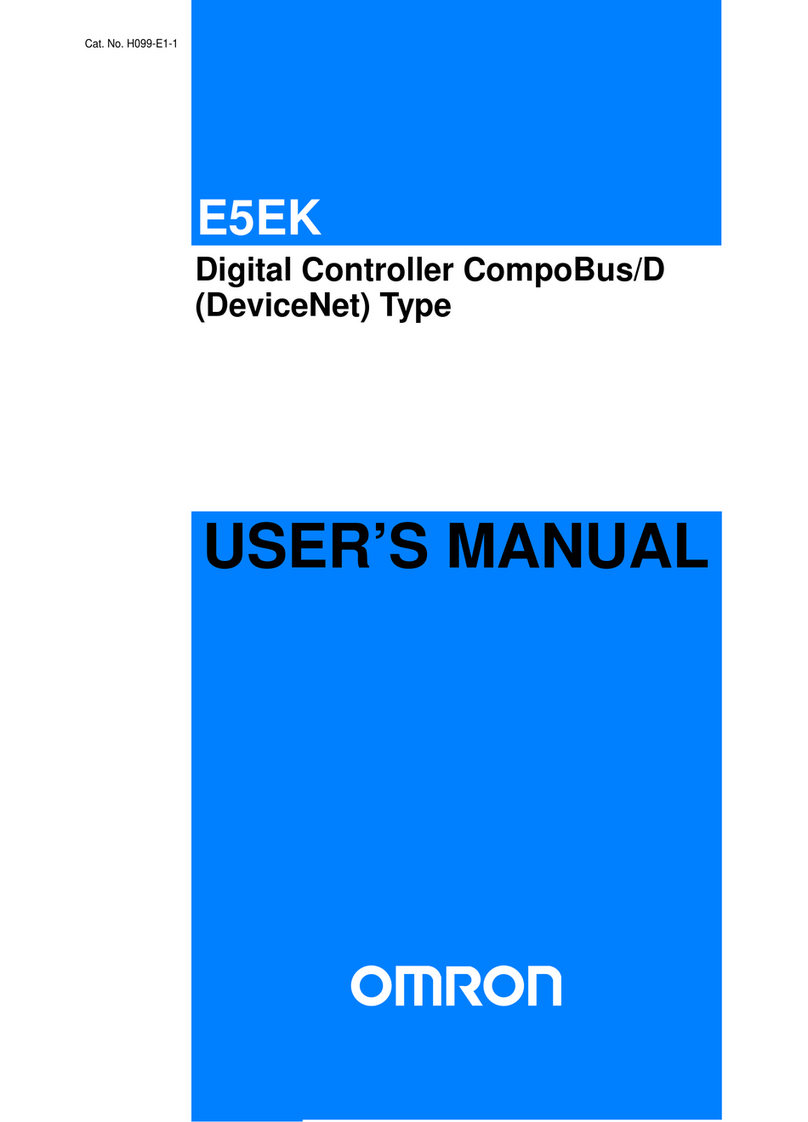 Omron E5EK User manual Omron E5EK User manual