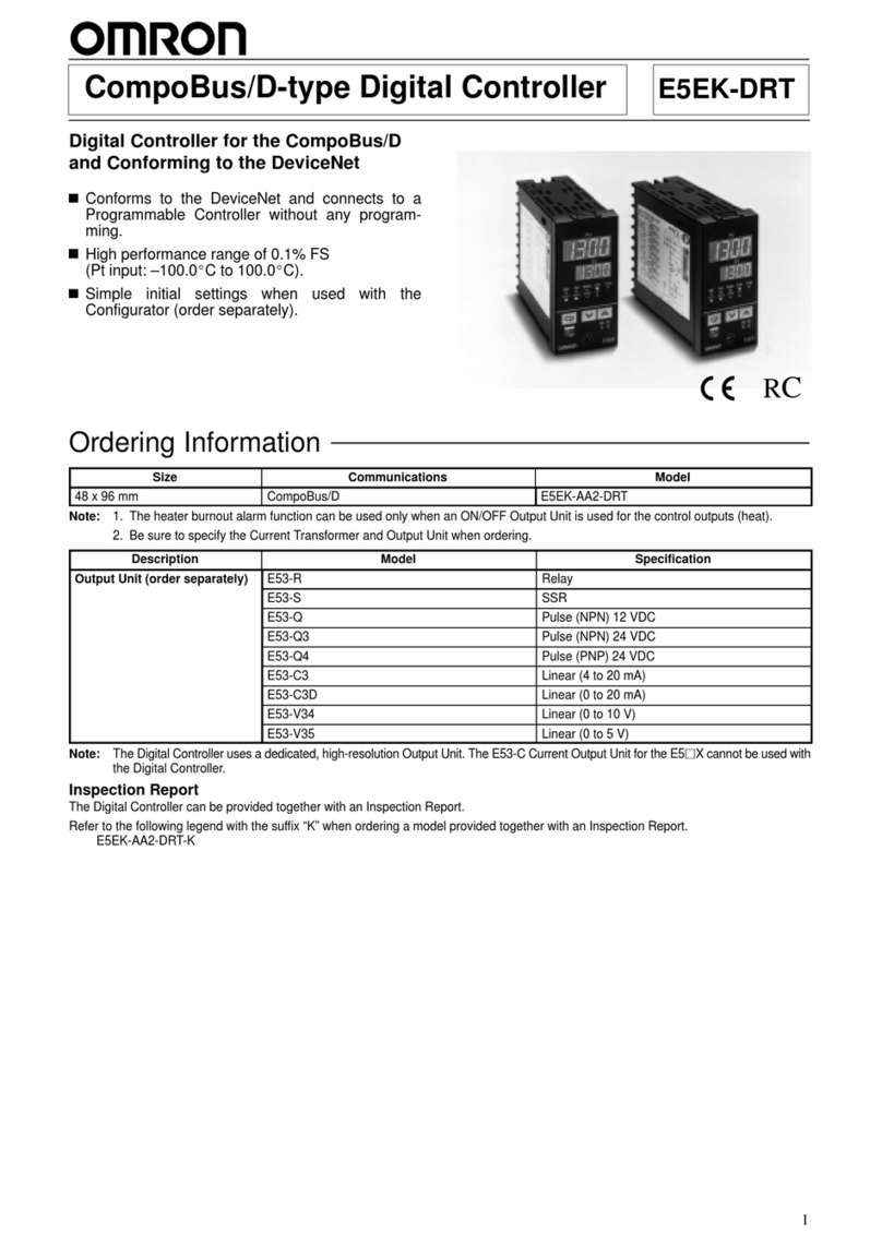 Omron E5EK-DRT - datasheet