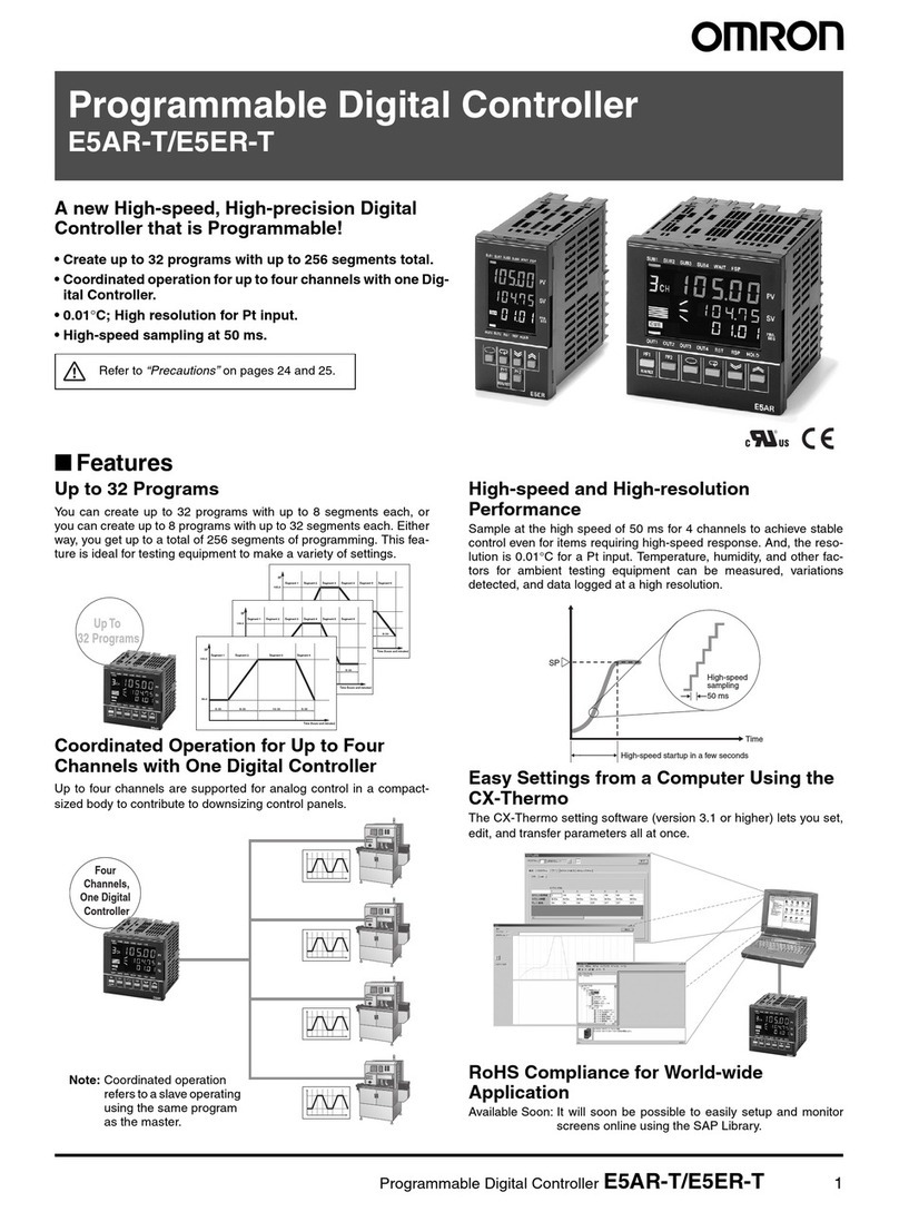 Omron E5AR-T User manual