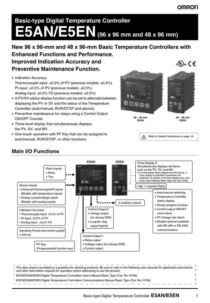 Omron E5AN User manual