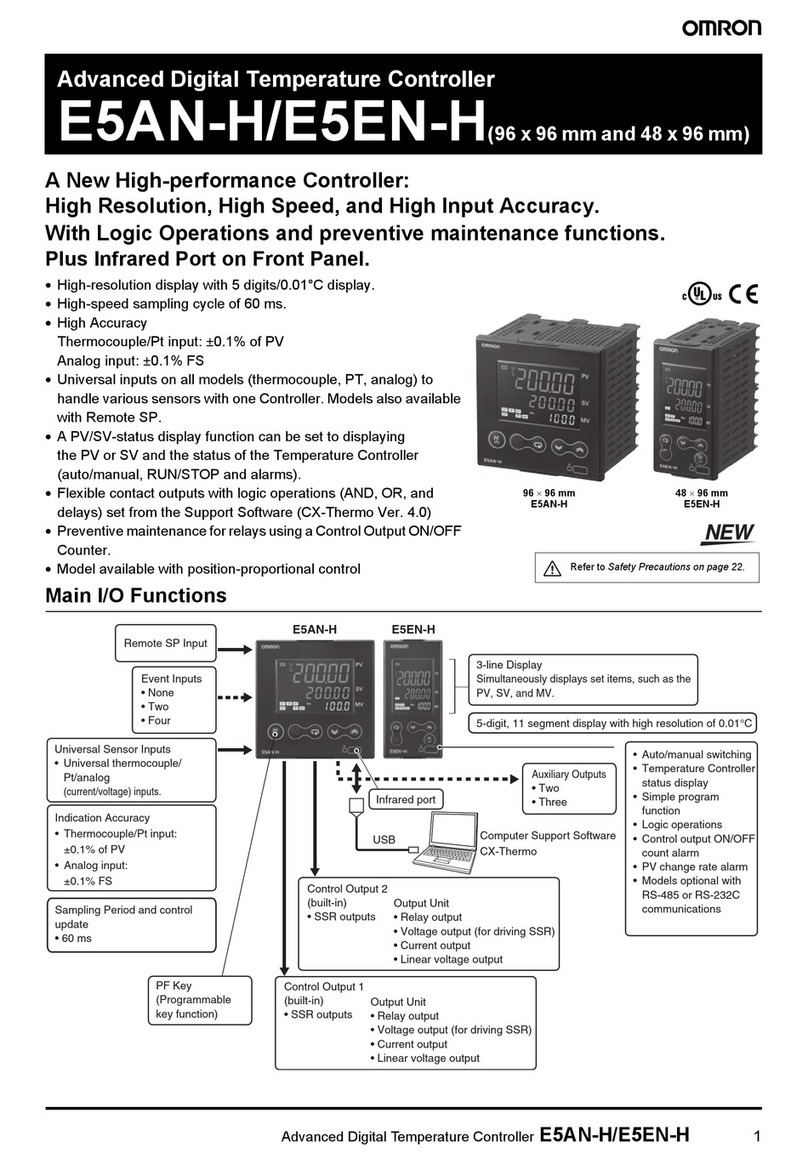 Omron E5AN-H User manual