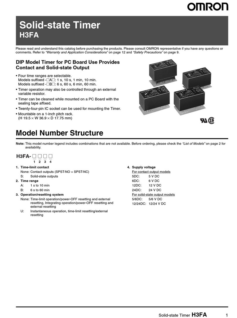 Omron H3FA - User manual