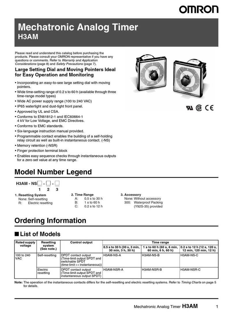 Omron H3AM manual